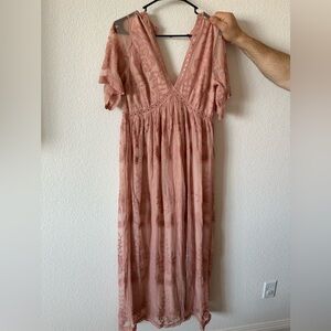 Pink Blush Maternity Dress